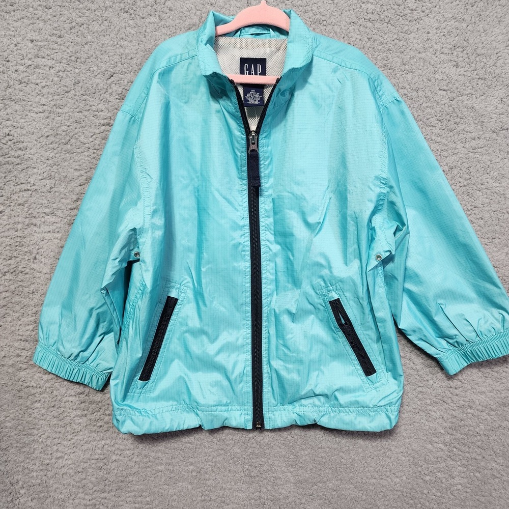 Vintage Gap Kids Girls Windbreaker Jacket Size Extra Small‎ Zipper Pockets NWT